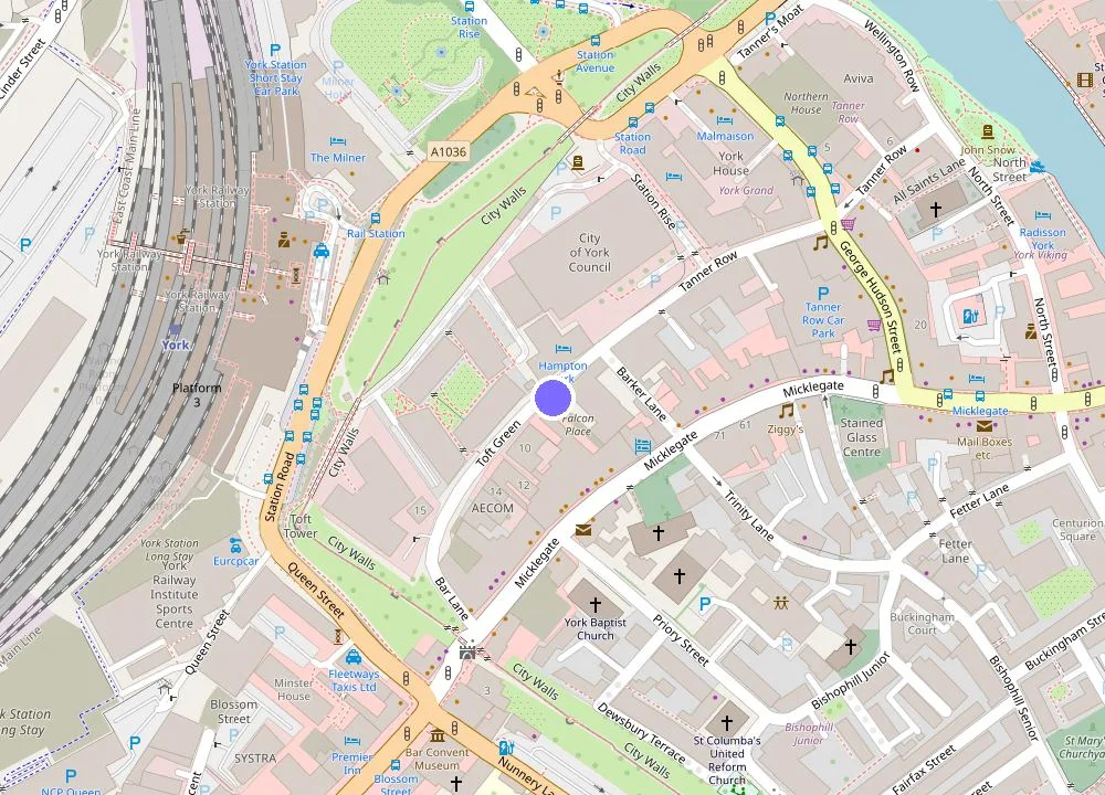 Map: York Aparthotel